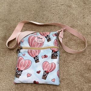 Disney Pink and Light Blue Balloon Crossbody Bag